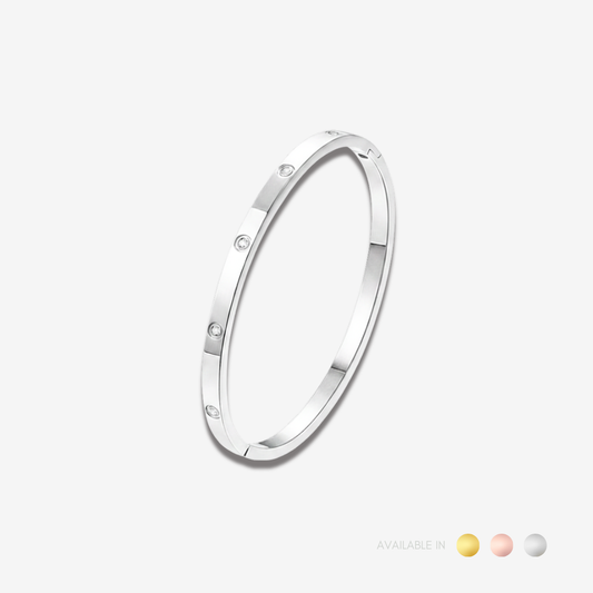 Celestique Silver Bangle