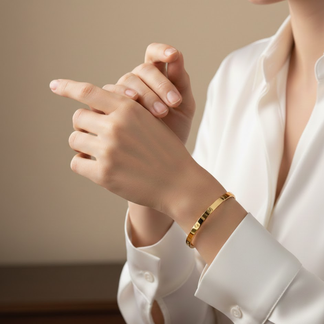 Celestique Silver Bangle