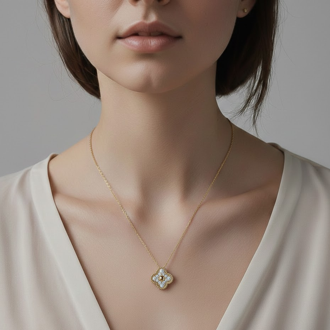 Cellise Gold Titanium Necklace