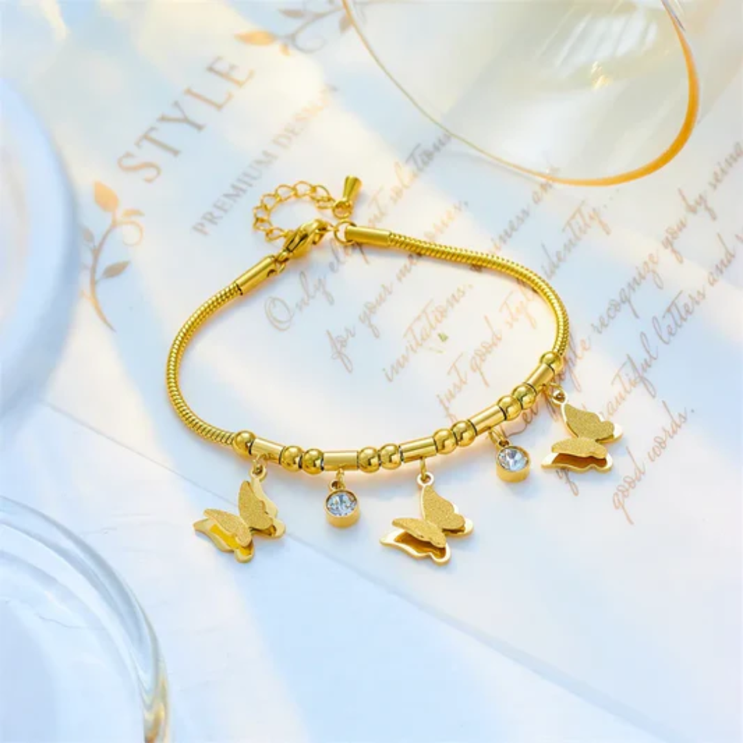 Chrysalis Keepsake Gold Titanium Bracelet