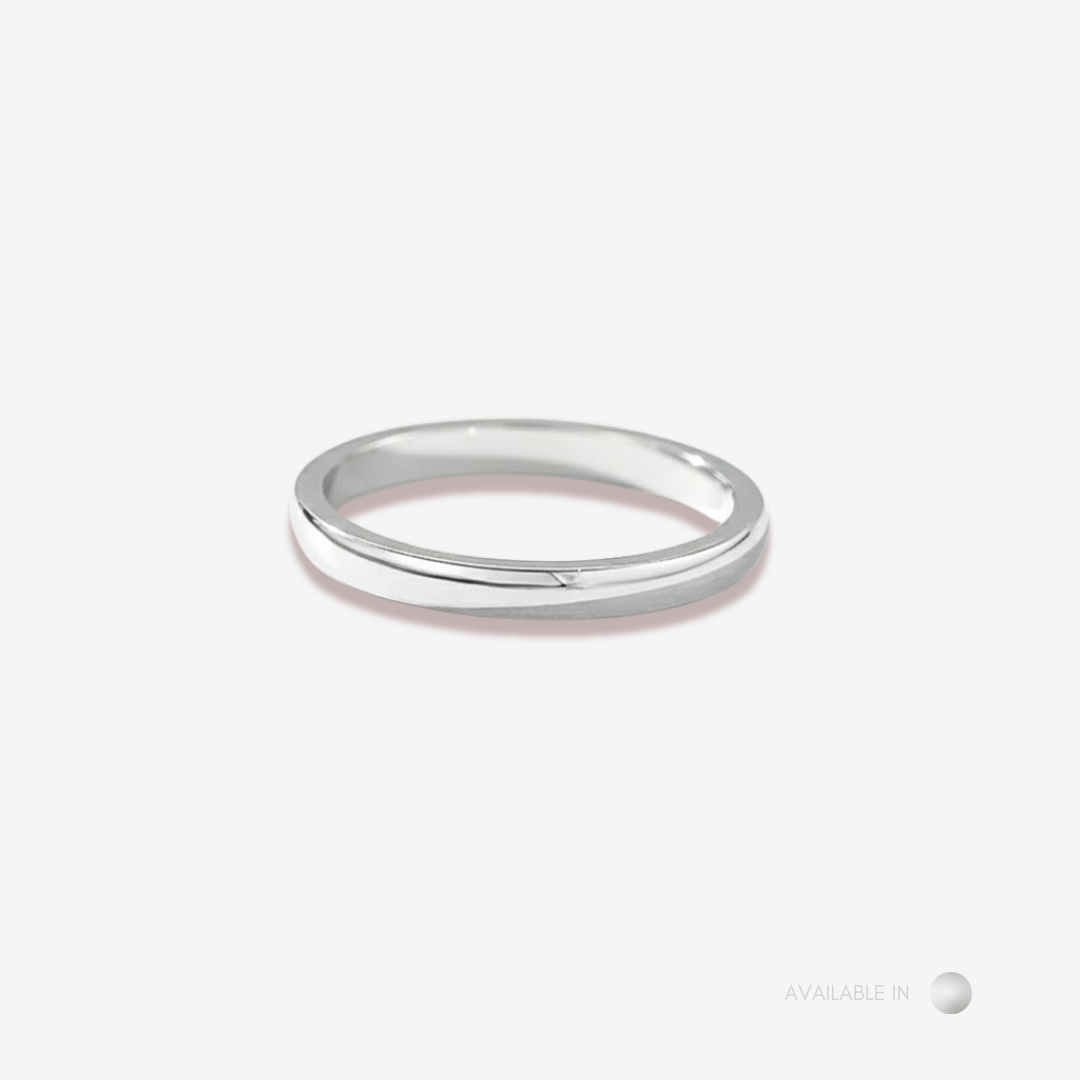 Classic Midline Gold Titanium Ring