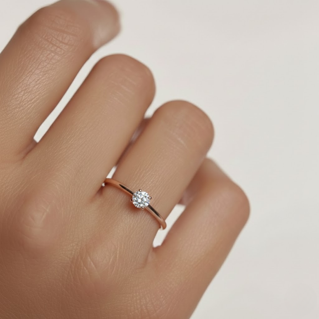 Cleo Gold Titanium Ring