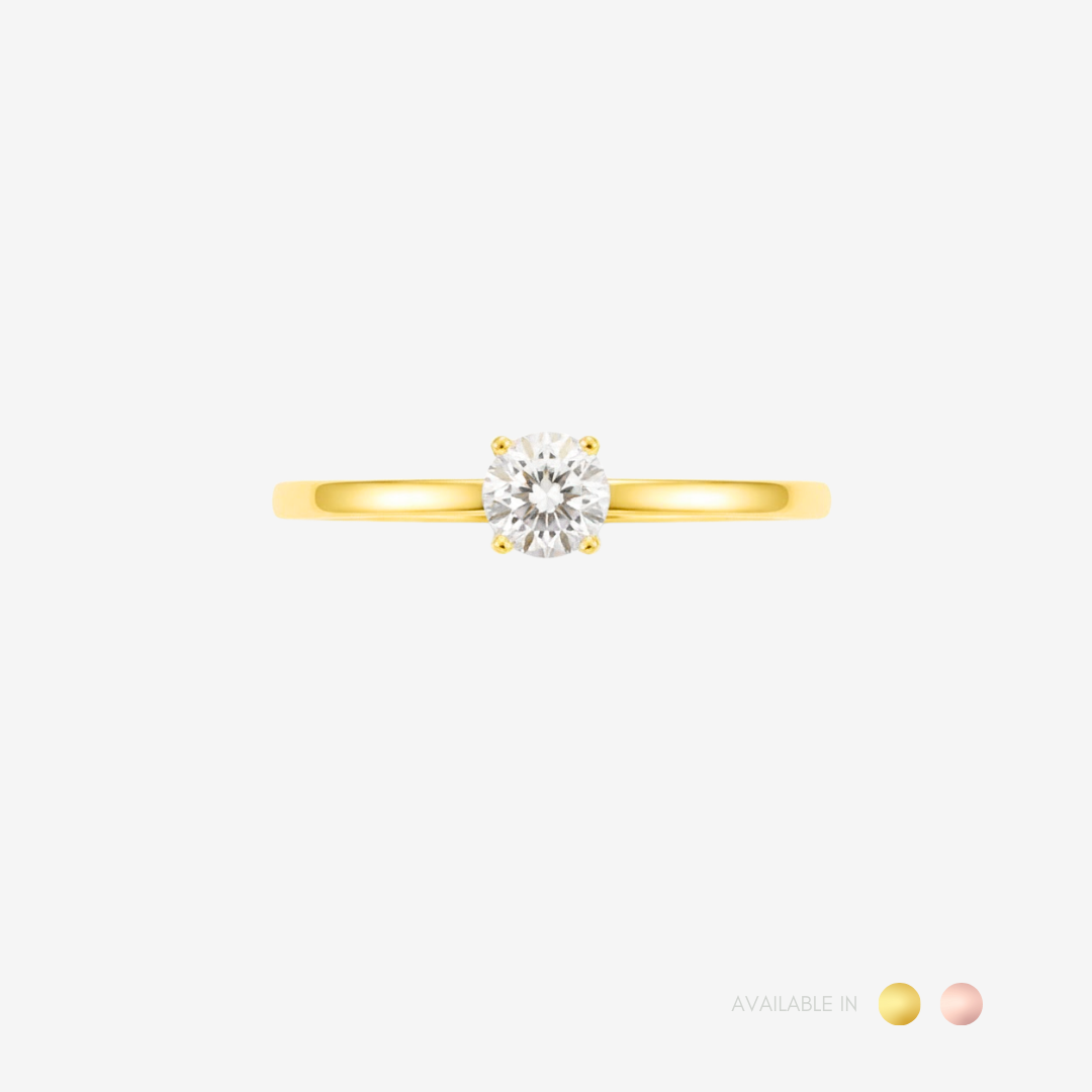Cleo Gold Titanium Ring