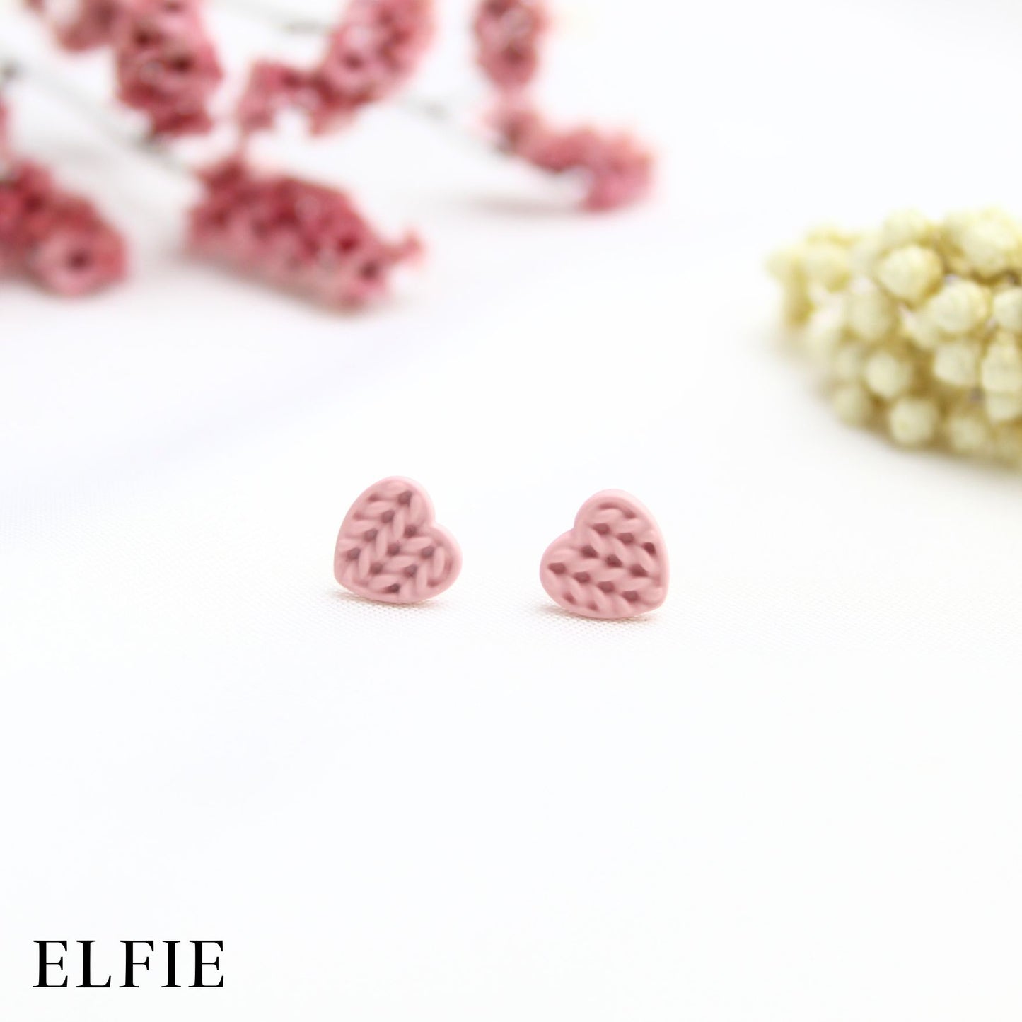 Crochet Love Stud Earring