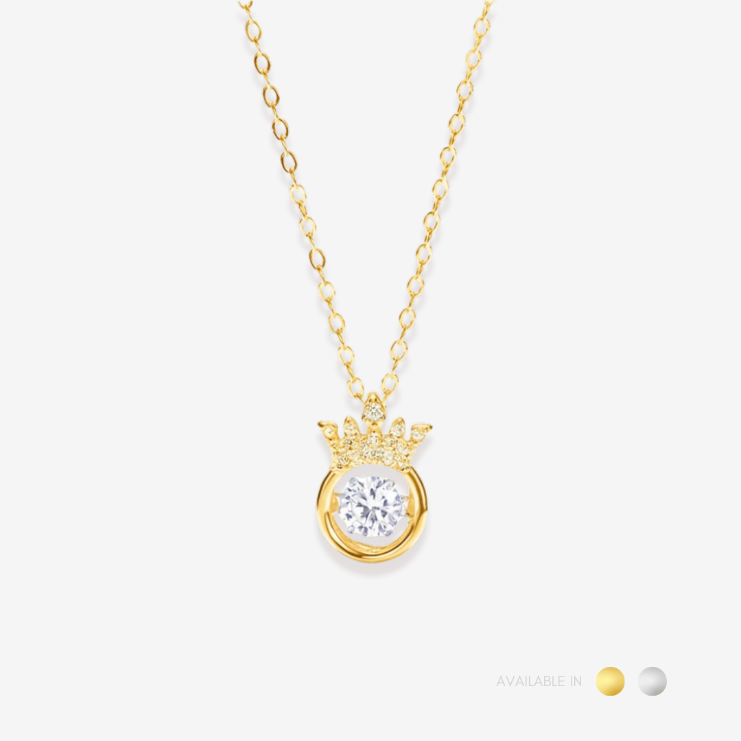 Crownette Gold Titanium Necklace