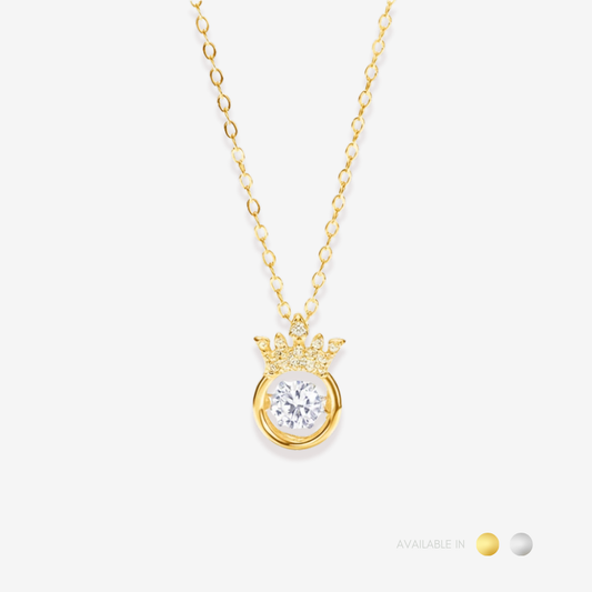 Crownette Gold Titanium Necklace