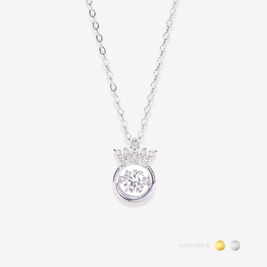 Crownette Silver Titanium Necklace