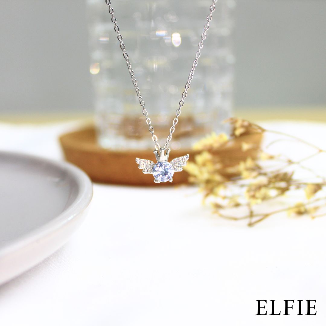 Crown Pendant Ring Titanium Necklace