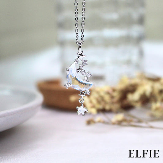 Crystal Astronomic Titanium Necklace