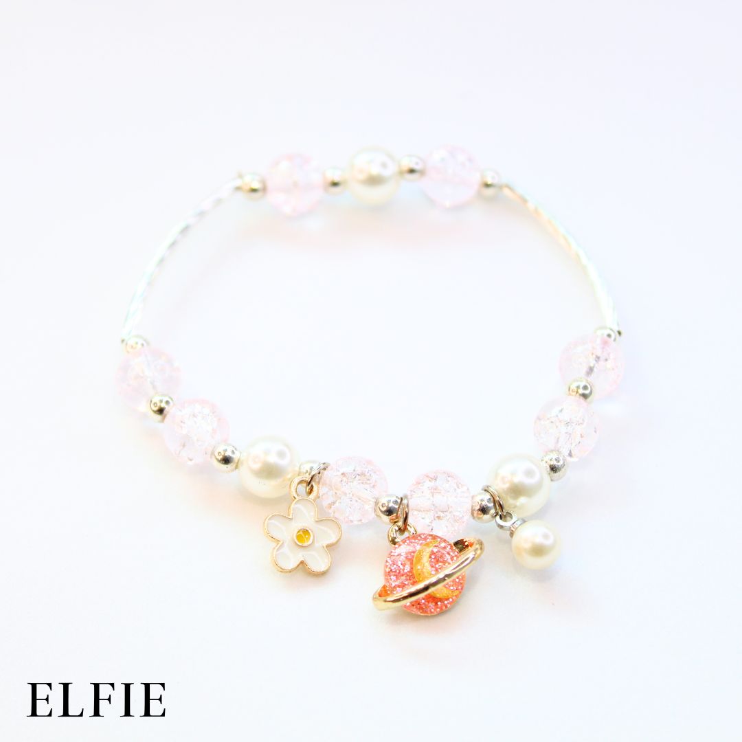 Crystal Light Purple Jupiter Glass Bracelet