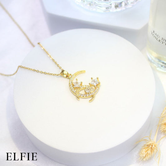 Crystal Stars Titanium Necklace
