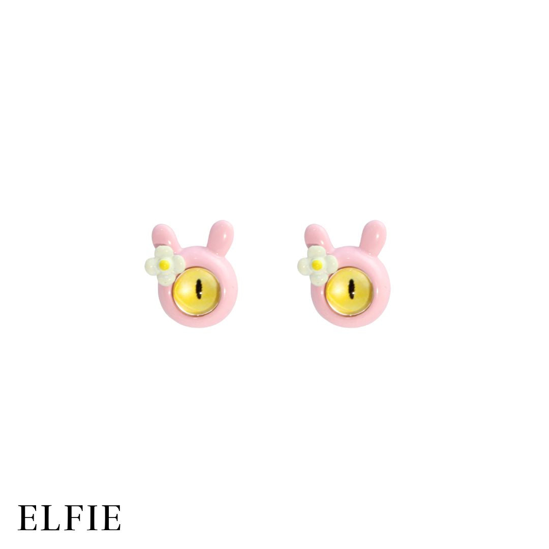 Cuttie Pink Snake Eyes Stud Earring