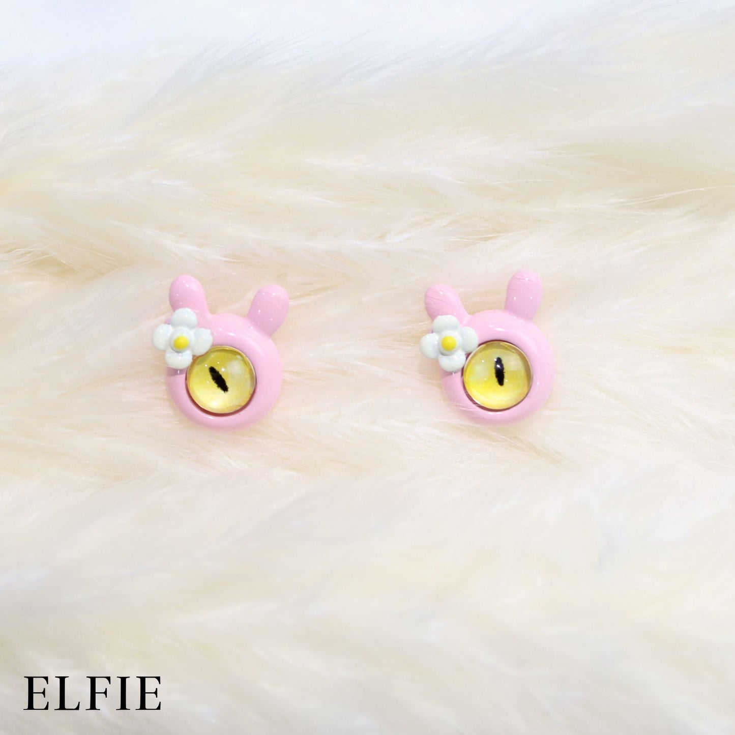 Cuttie Pink Snake Eyes Stud Earring