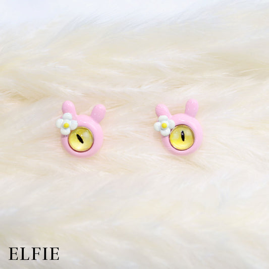 Cuttie Pink Snake Eyes Stud Earring