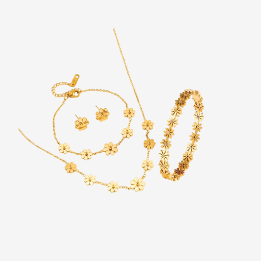 Daisy Reverie Titanium Jewelry Set