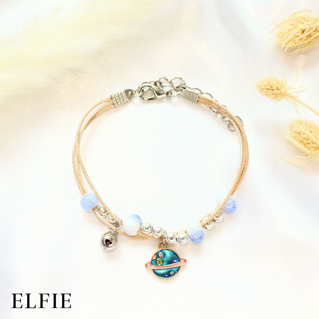 Dark Blue Planet Ceramic Bracelet