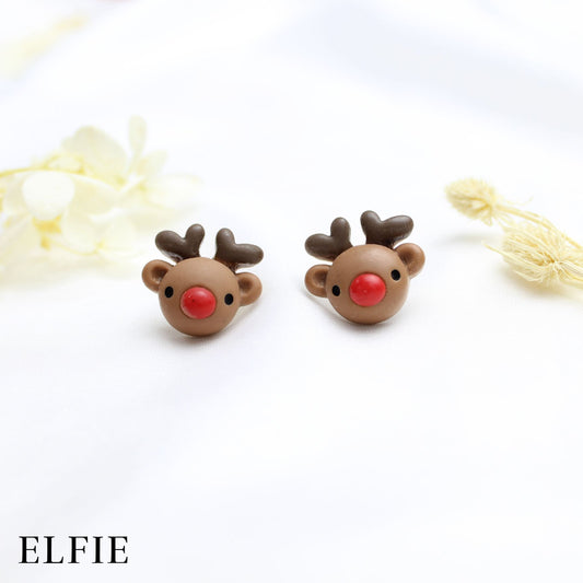 Deer Head Stud Earring
