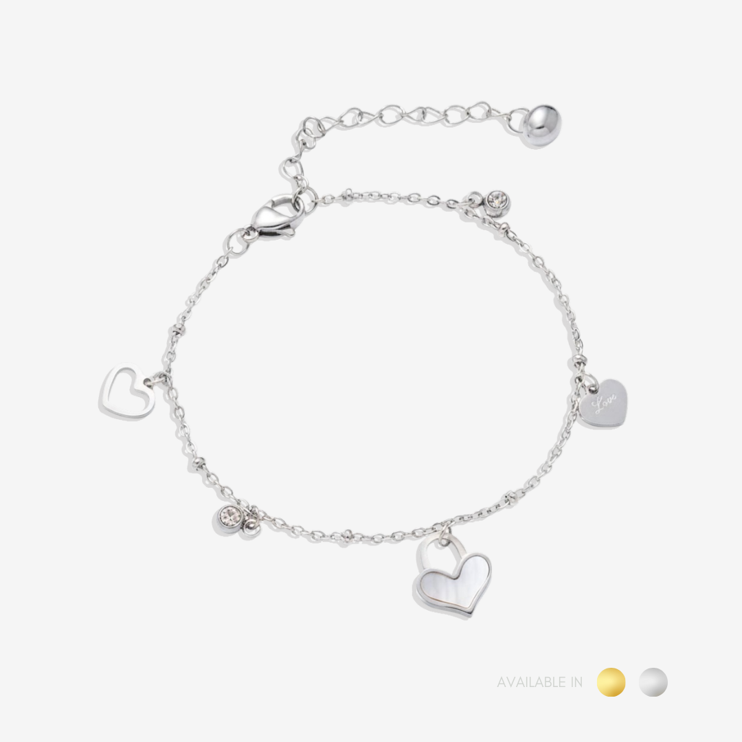 Heart Lock Titanium Bracelet