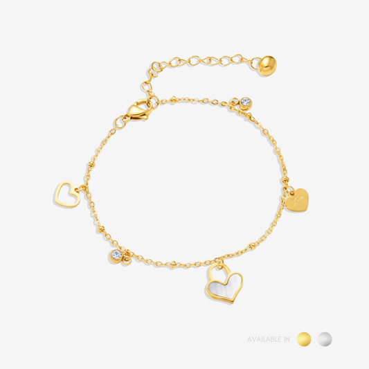 Heart Lock Titanium Bracelet