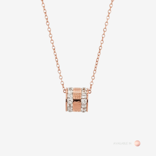 Elio Roman Rose Gold Titanium Necklace