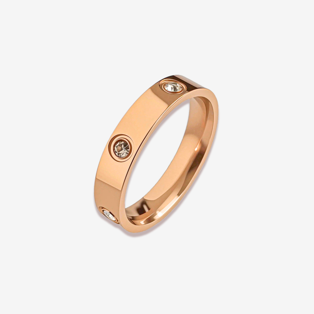 Elissa Gold Titanium Ring