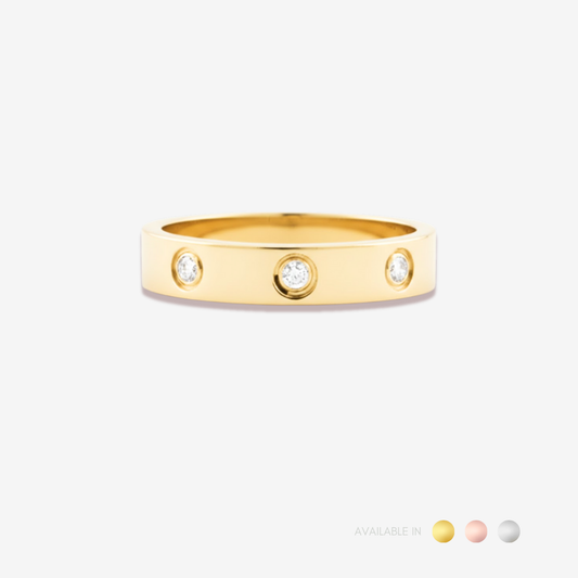 Elissa Gold Titanium Ring