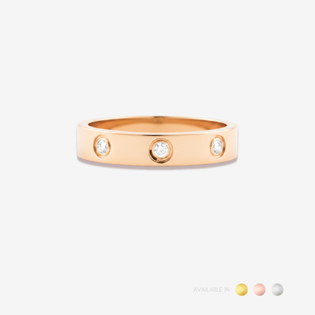 Elissa Gold Titanium Ring