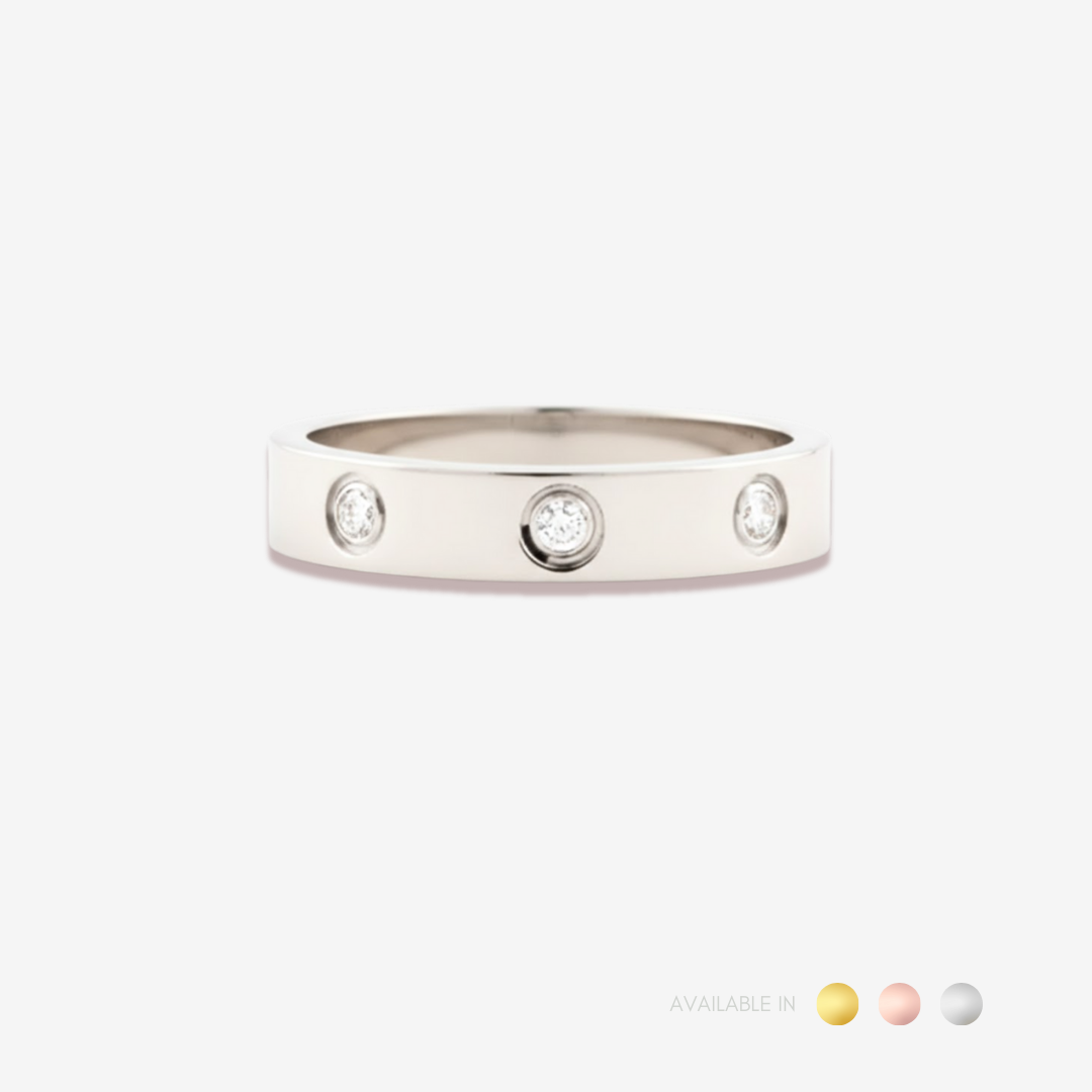 Elissa Gold Titanium Ring