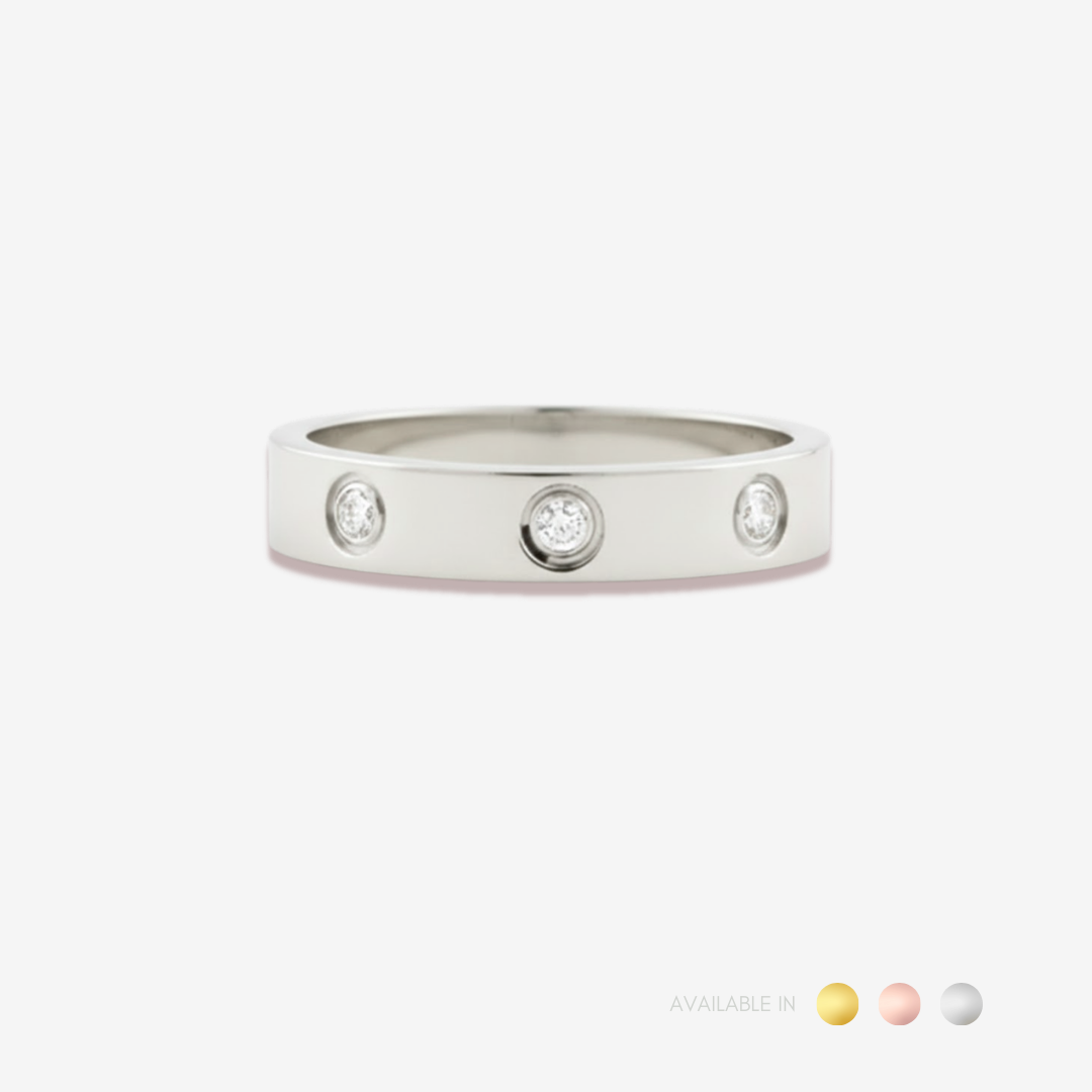 Elissa Silver Titanium Ring