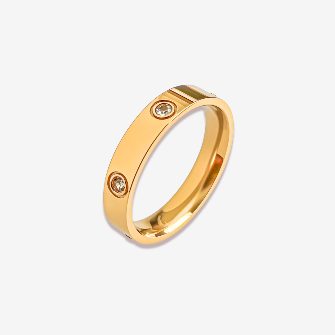 Elissa Gold Titanium Ring