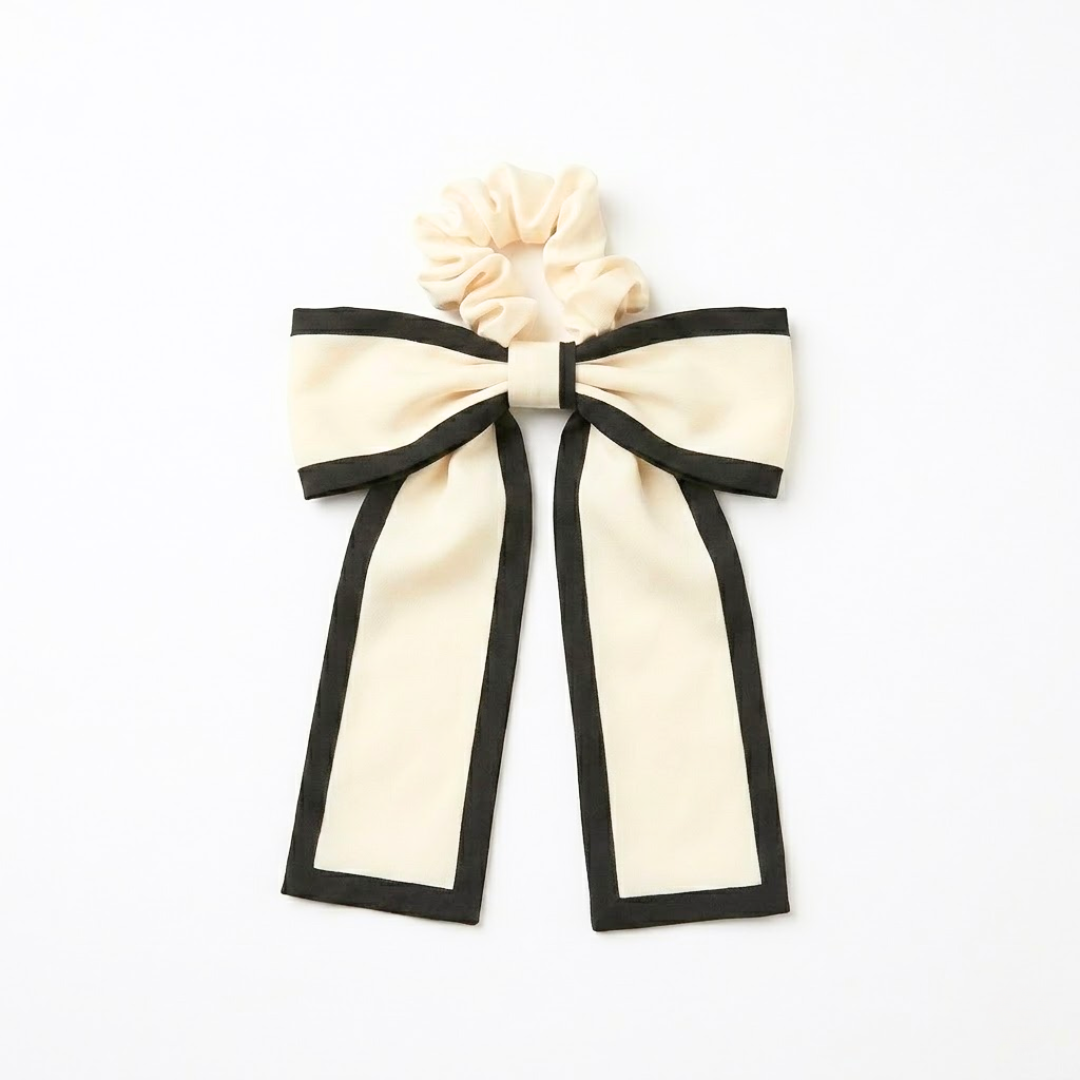 Eloise Bow Ribbon Long Scrunchie