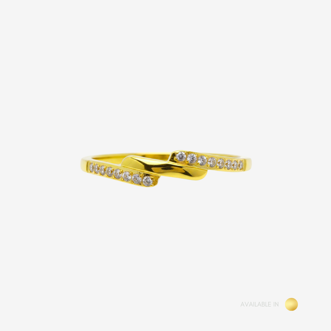 Elva Gold Titanium Ring