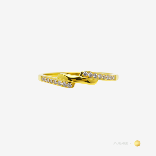 Elva Gold Titanium Ring