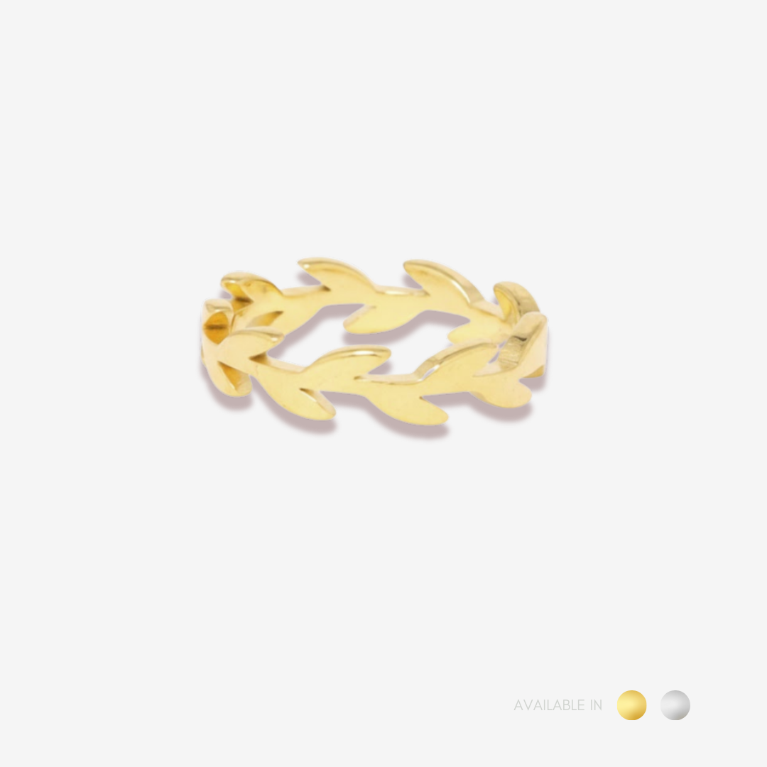 Everleaf Gold Titanium Ring