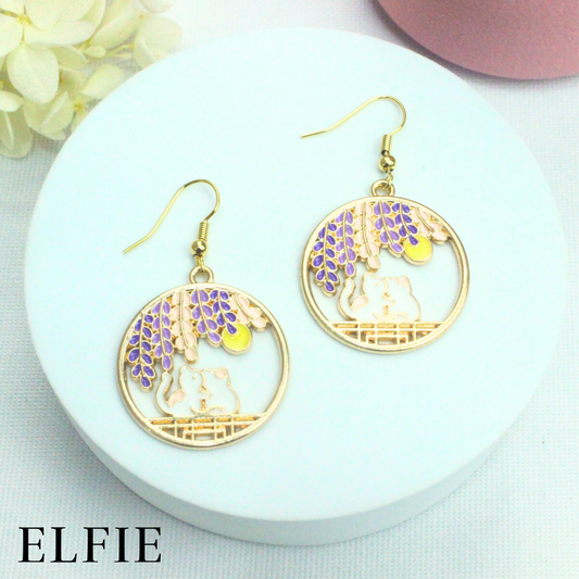 Romantic Cat Stud Earring