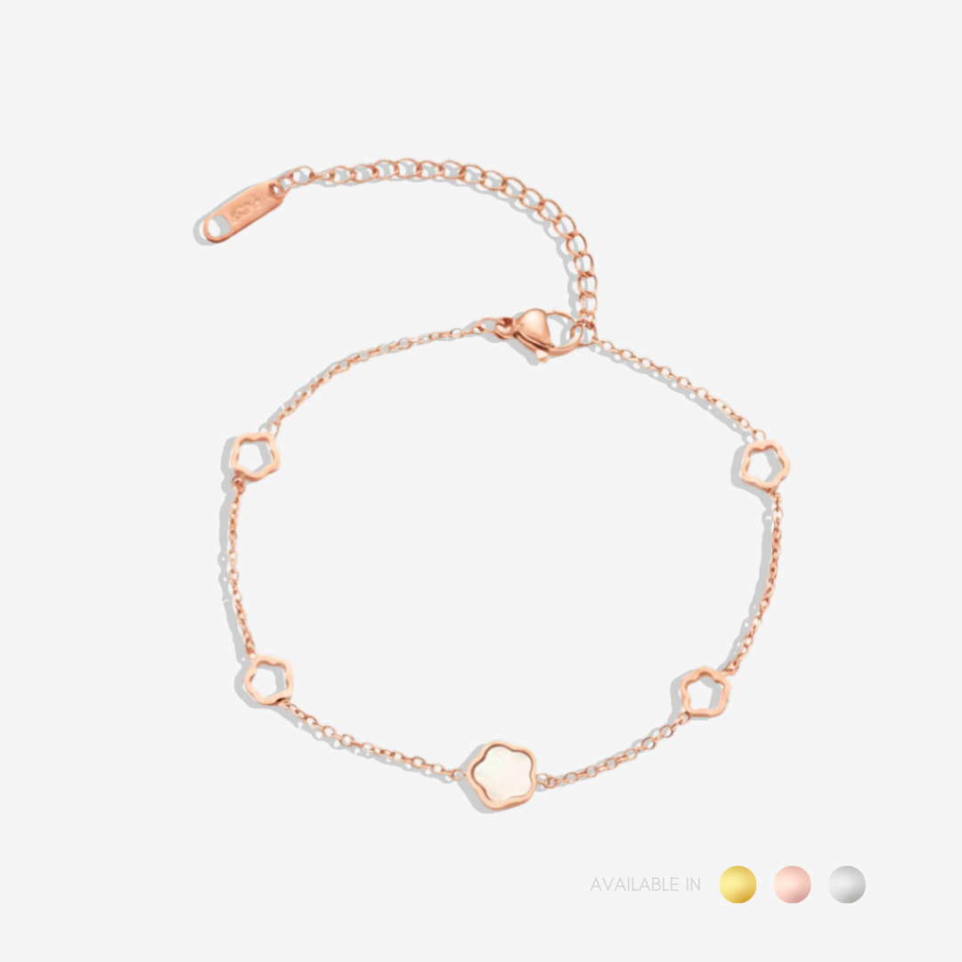 Flower Cascade Titanium Bracelet