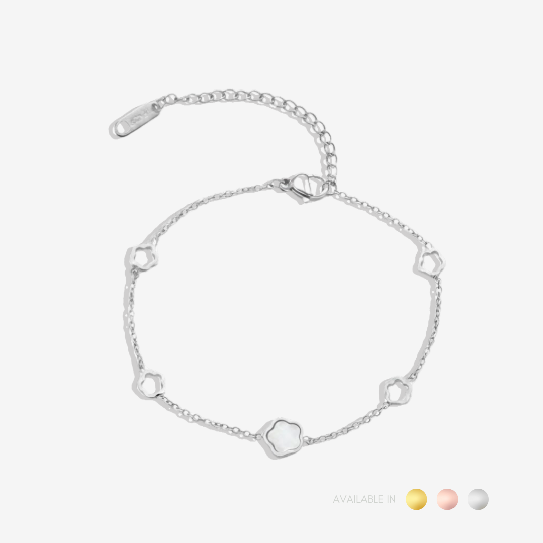 Flower Cascade Titanium Bracelet