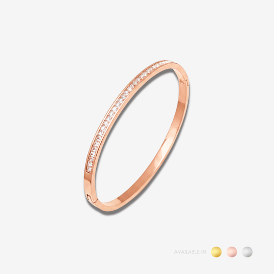 Gleira Mist Rose Gold Bangle