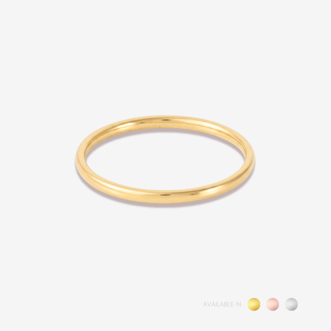 Glossa Rose Gold Titanium Ring