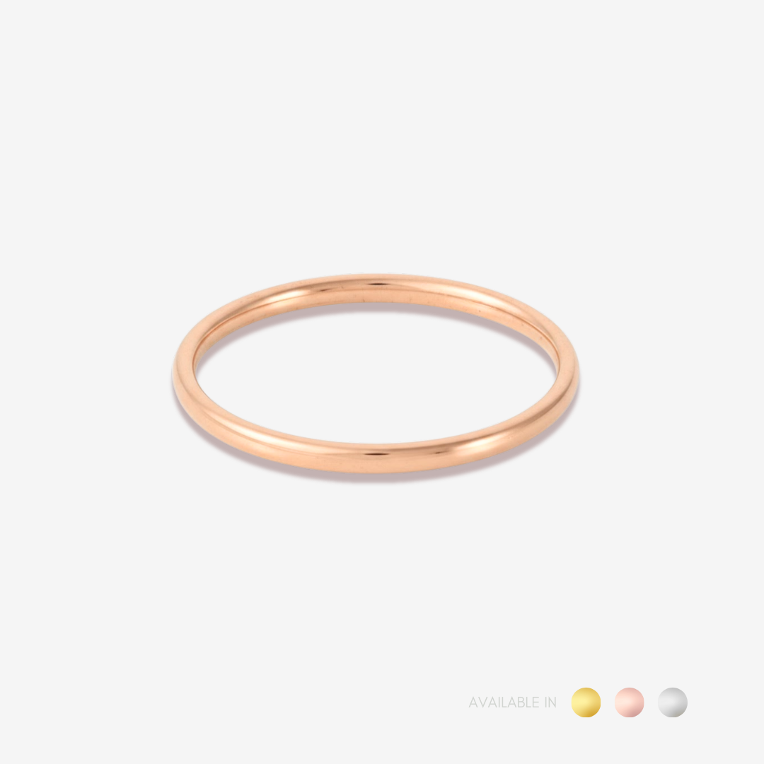 Glossa Silver Titanium Ring