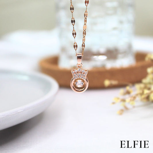 Golden Crown Titanium Necklace
