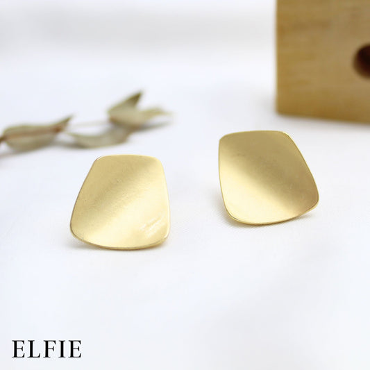 Golden Guitar Picker Stud Earring