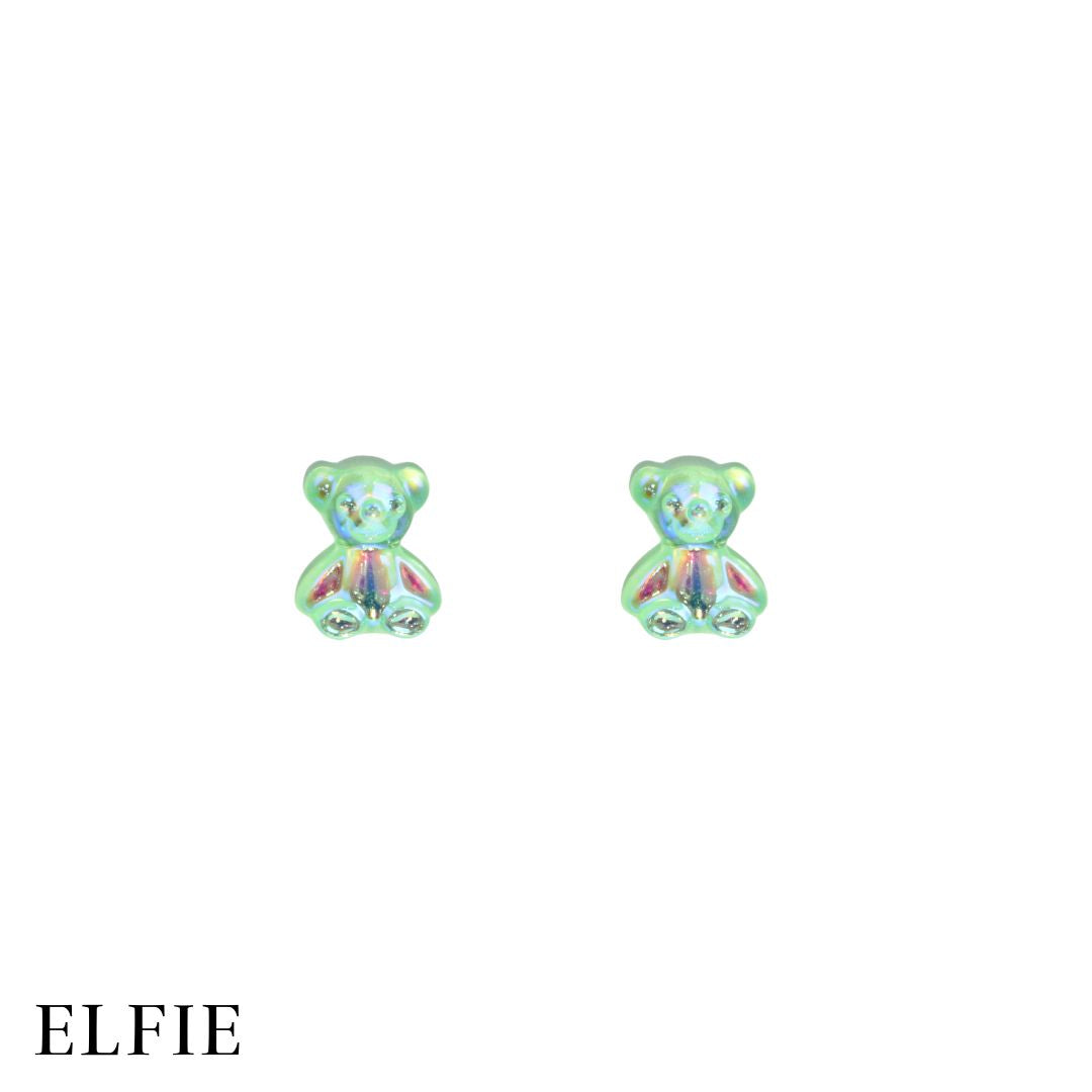 Green Gummy Bear Stud Earing