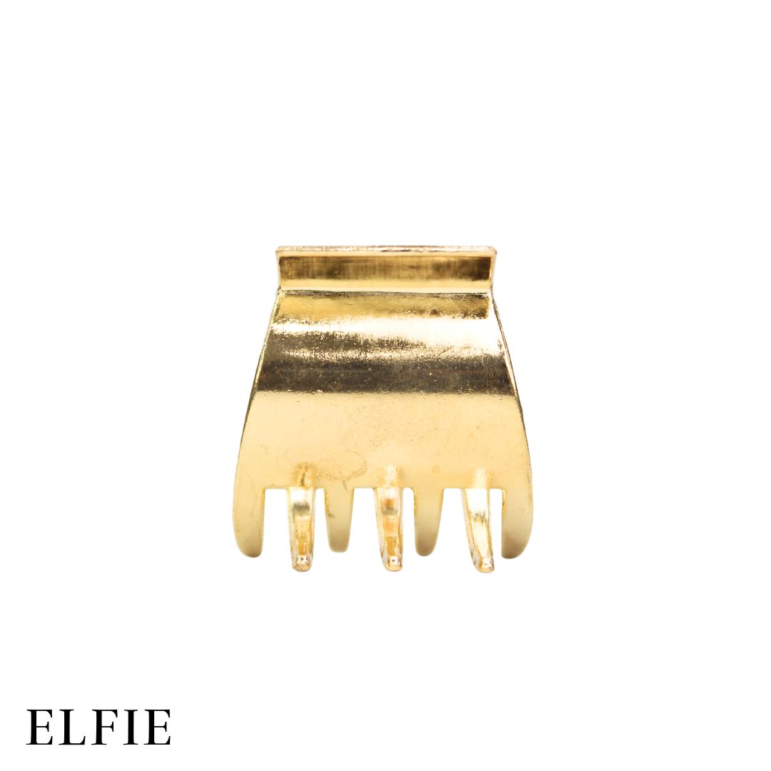 Mini Aesthetic Gold Metal Hair Claw