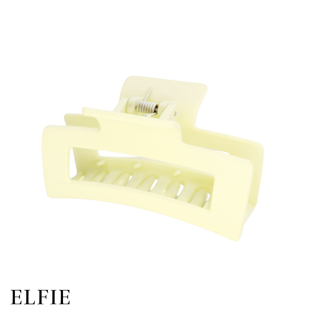 Square White Aesthetic Hair Claw