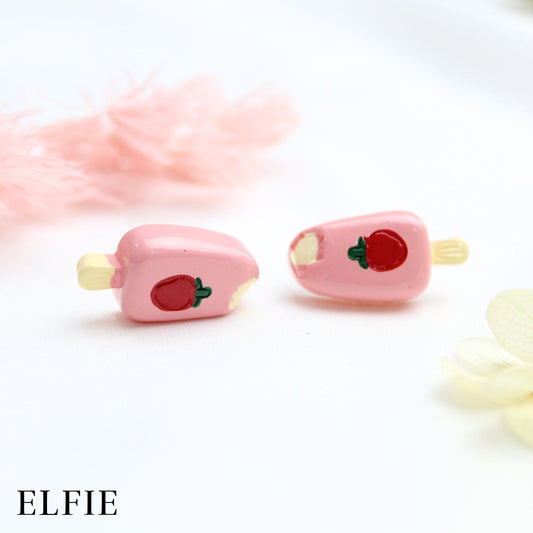 Strawberry Ice Cream Stud Earring
