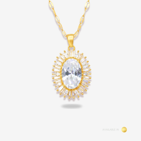Imperial Petals Titanium Necklace