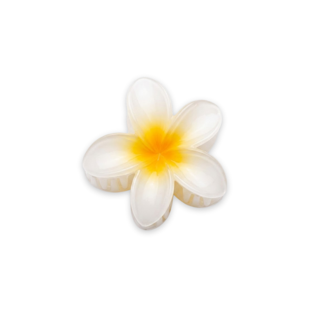 Plumeria Bloom Ivory Sun Hair Clip Accessories