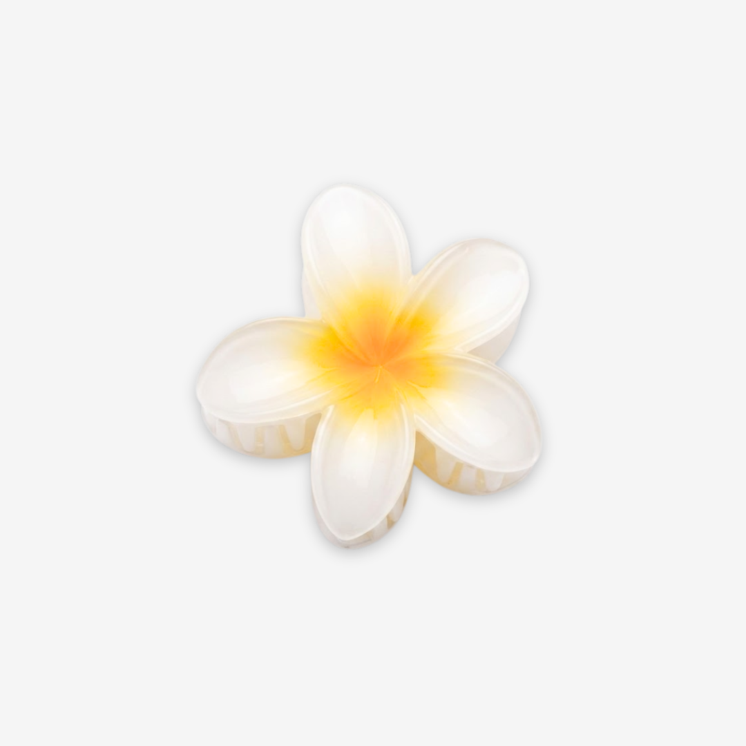 Plumeria Bloom Ivory Sun Hair Clip Accessories