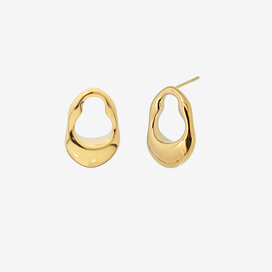 Iznik Dore Gold Titanium Earring